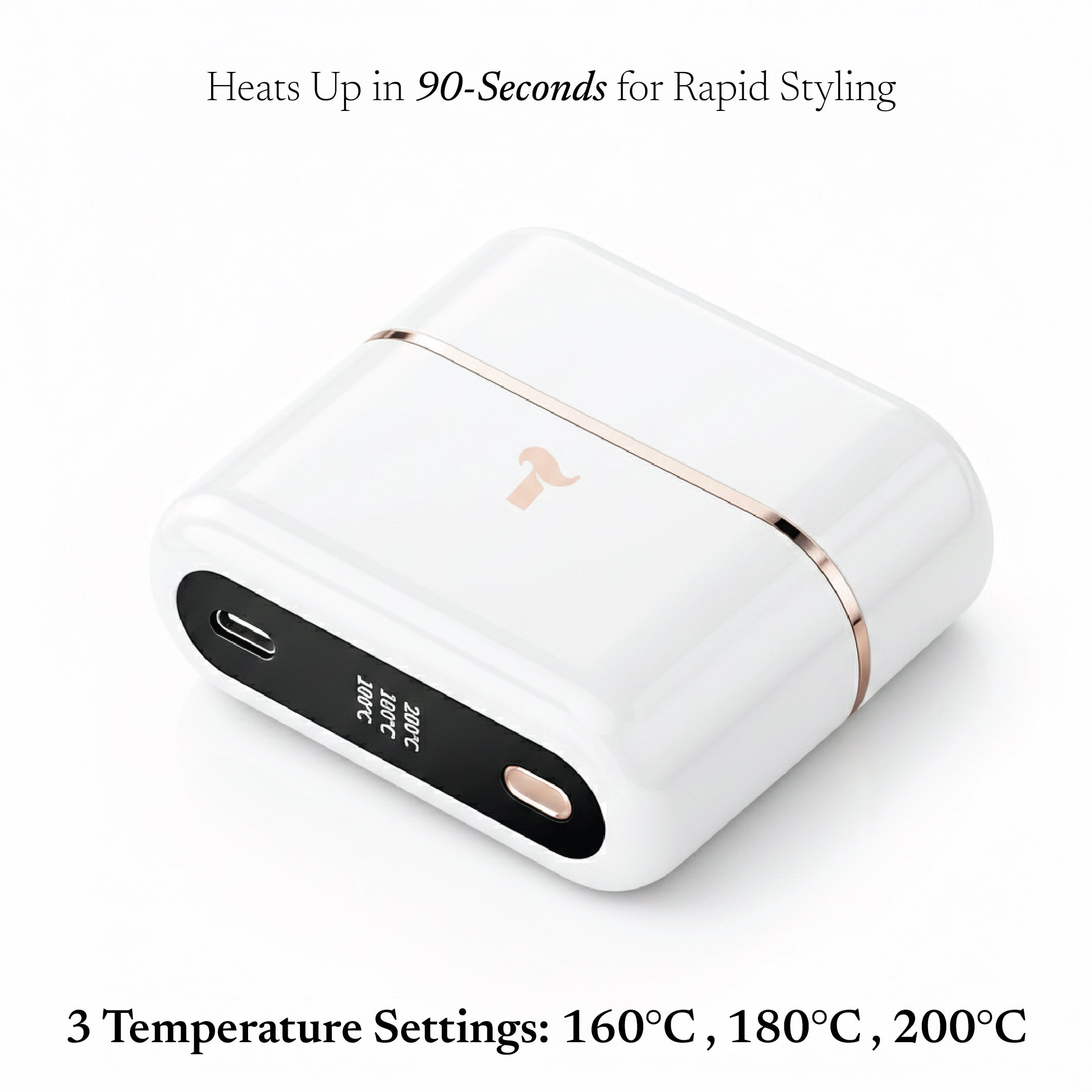 Talli Cordless Portable Hair Straightener Brush